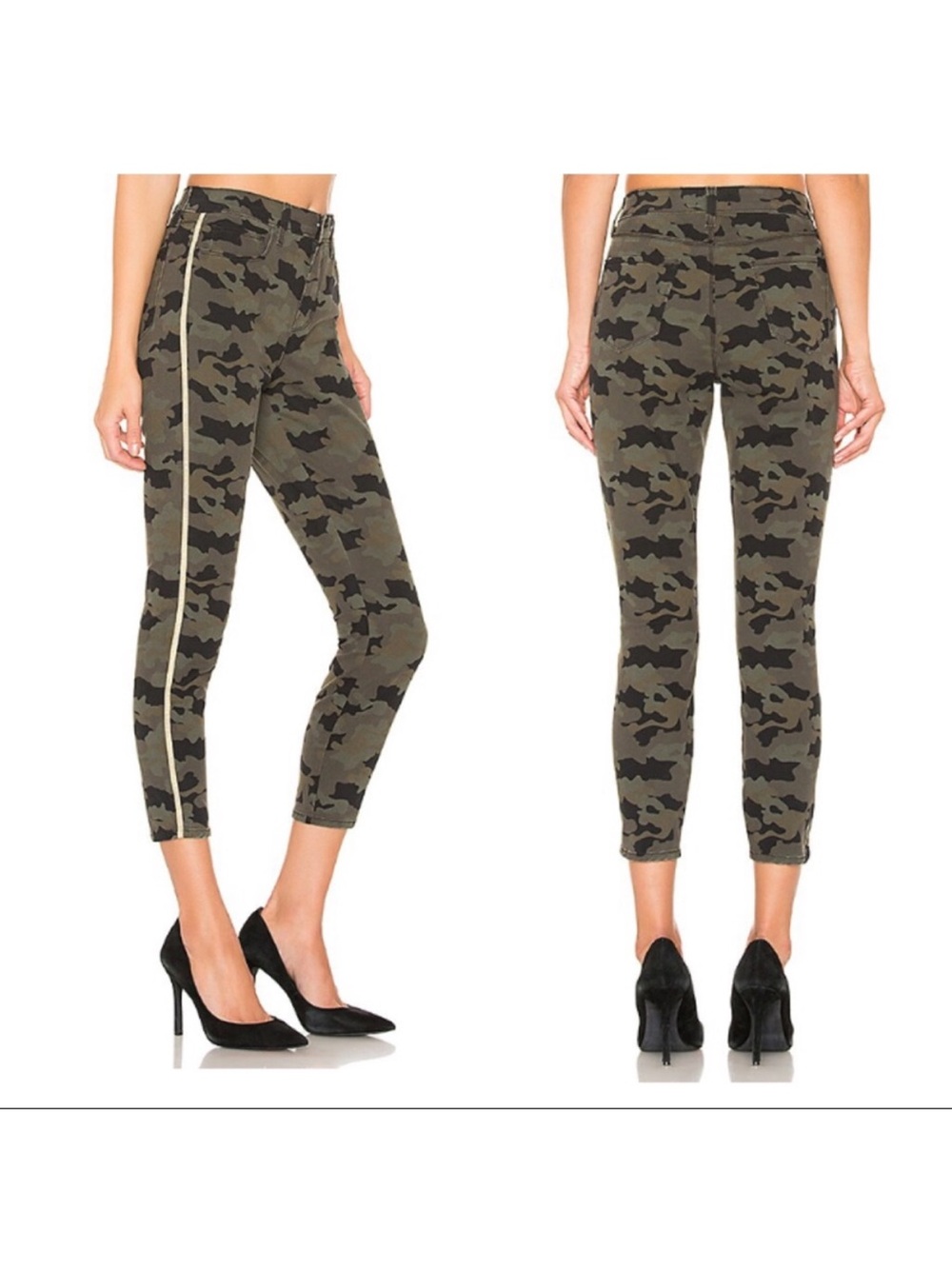 L’agence Margot High Rise Skinny Jeans in Camo Stone 23